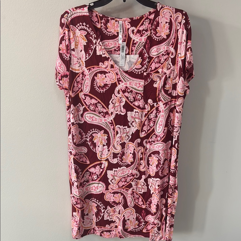 Soma Cool Nights Paisley Sleepshirt